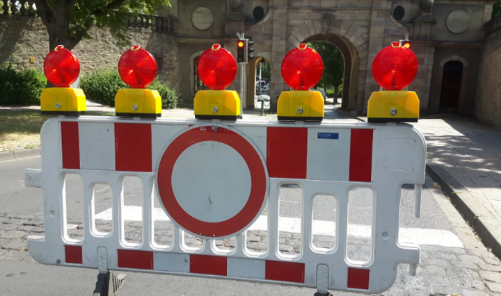 Warnhinweis zur Sperrung