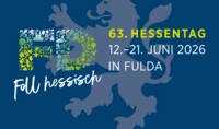 Ein Plakat mit der Aufschrift "63. Hessentag" 