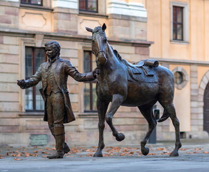 Spätlesereiter-Statue in Fulda